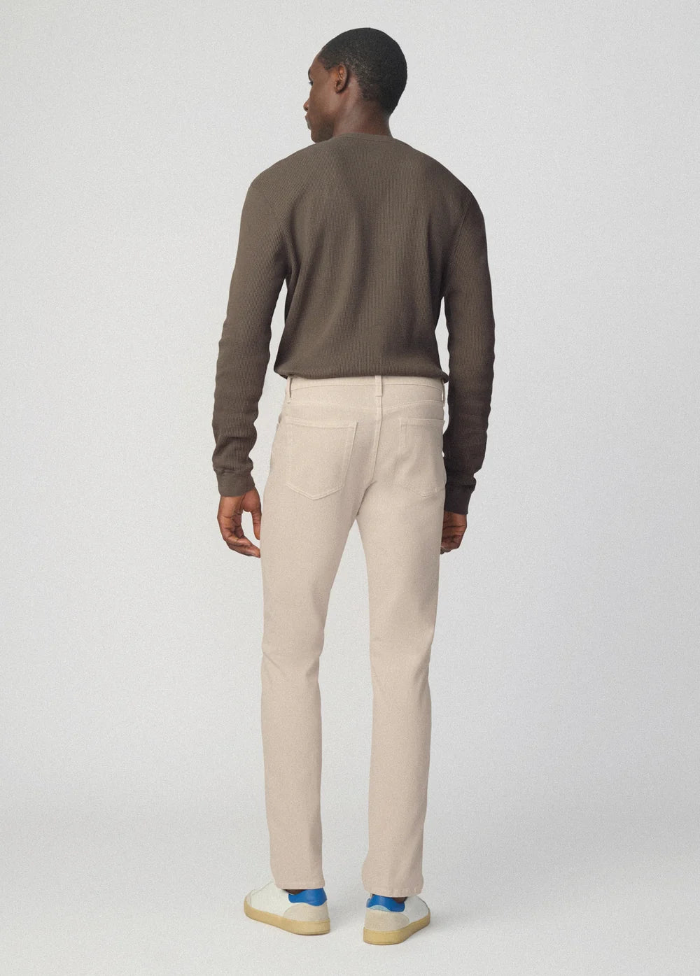 JOE'S | Henley en maille gaufrée - Vert thé