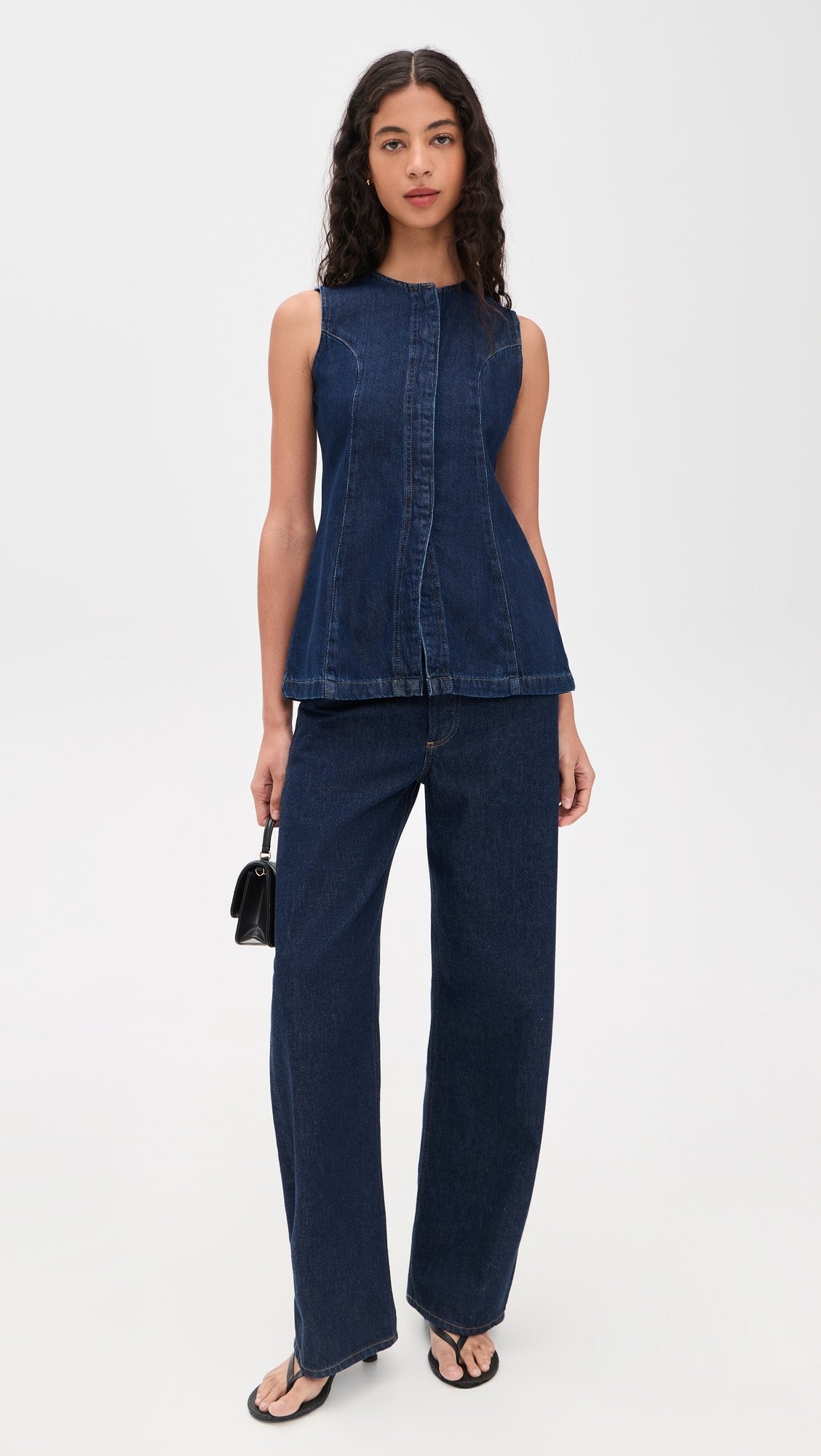 JOE'S | Veste denim 'Seamed Tunic'| Bleu foncé