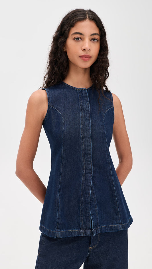 JOE'S | Veste denim 'Seamed Tunic'| Bleu foncé