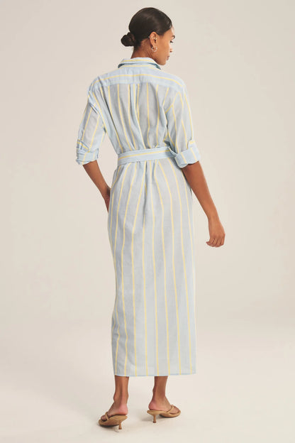 Velvet | La robe longueur maxi ''Kimora'' - Bleu