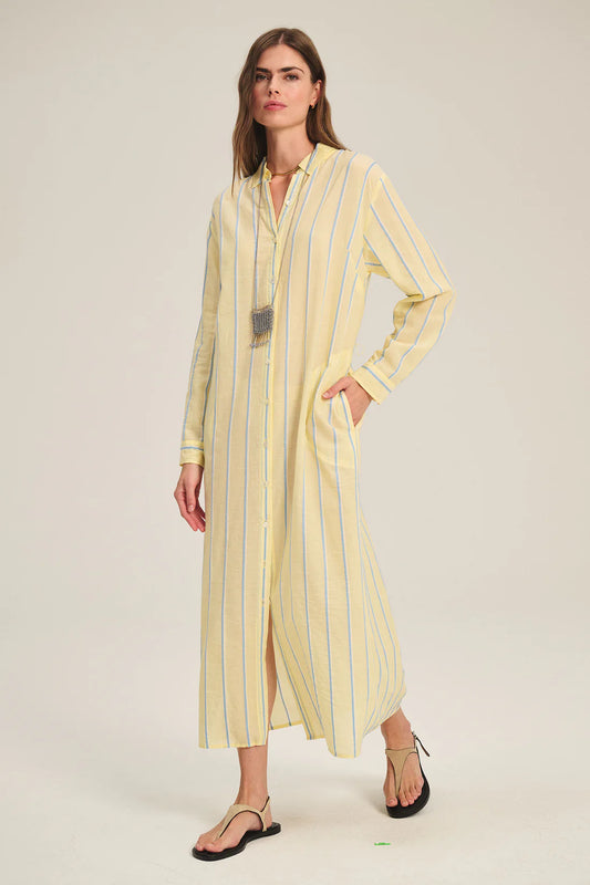 Velvet | La robe longueur maxi ''Kimora'' - Jaune