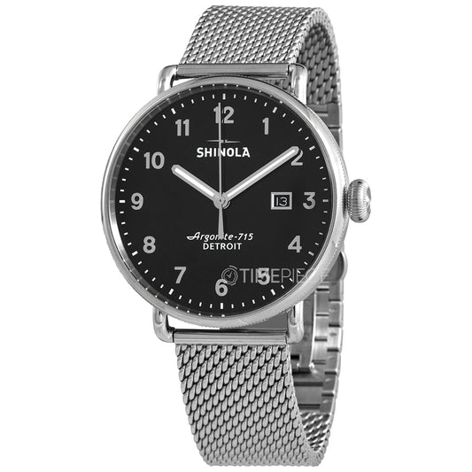 SHINOLA - Montre Canfield 3HD 43 mm, bracelet argenté