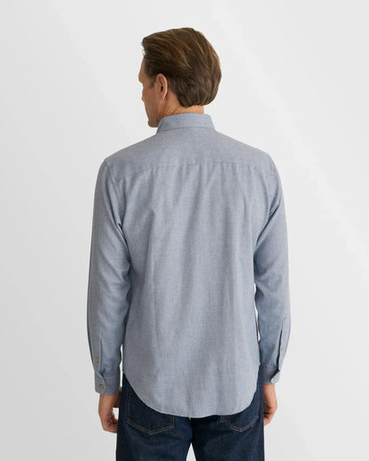ETON | Chemise en flanelle unie - Bleu clair