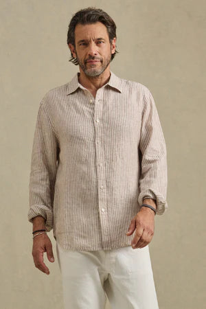 Velvet | chemise en lin "Caruso" - Tamarin