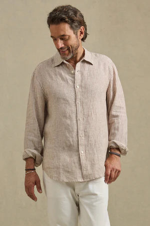 Velvet | chemise en lin "Caruso" - Tamarin