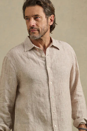 Velvet | chemise en lin "Caruso" - Tamarin