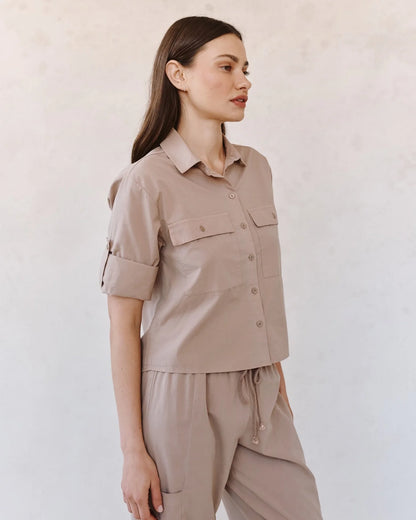 Bella Dahl | Chemise utilitaire | Beige