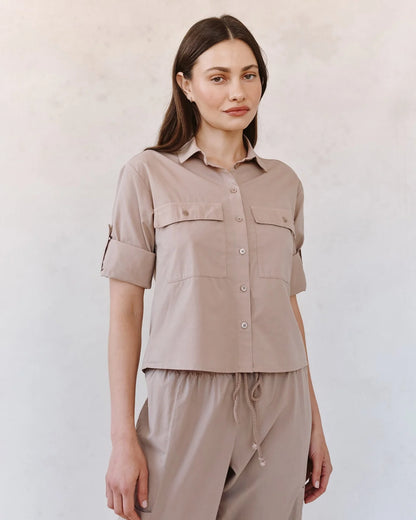 Bella Dahl | Chemise utilitaire | Beige