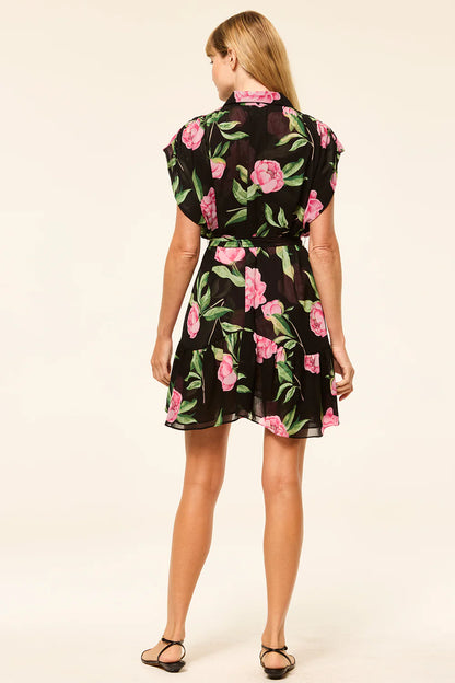 MISA | Robe "LORA" - Floral foncé