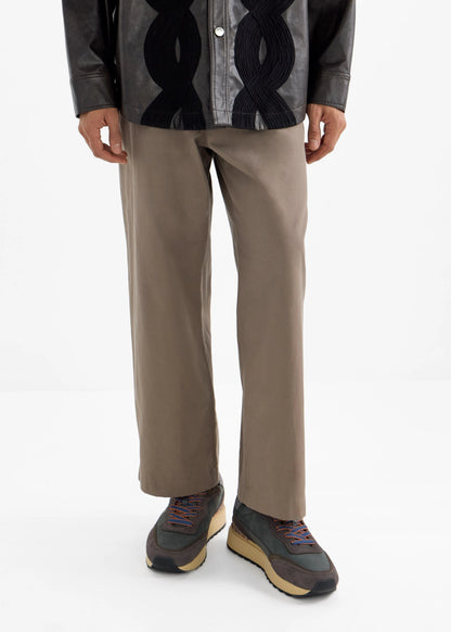 Paul Smith |  Baskets ''Aston'' en cuir grainé et daim - Gris