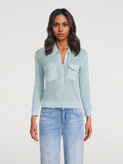 L'AGENCE| Pull 'Carine' | Bleu