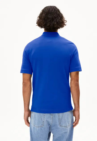 ARMEDANGELS | Polo "MAARIO" - Bleu Dynamo