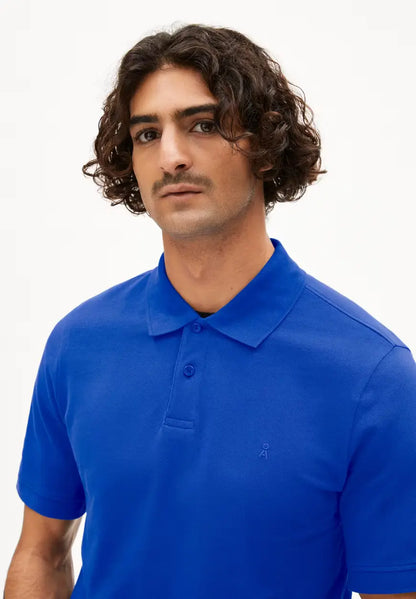 ARMEDANGELS | Polo "MAARIO" - Bleu Dynamo