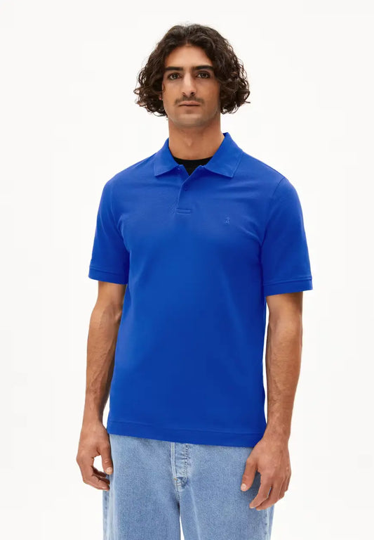 ARMEDANGELS | Polo "MAARIO" - Bleu Dynamo