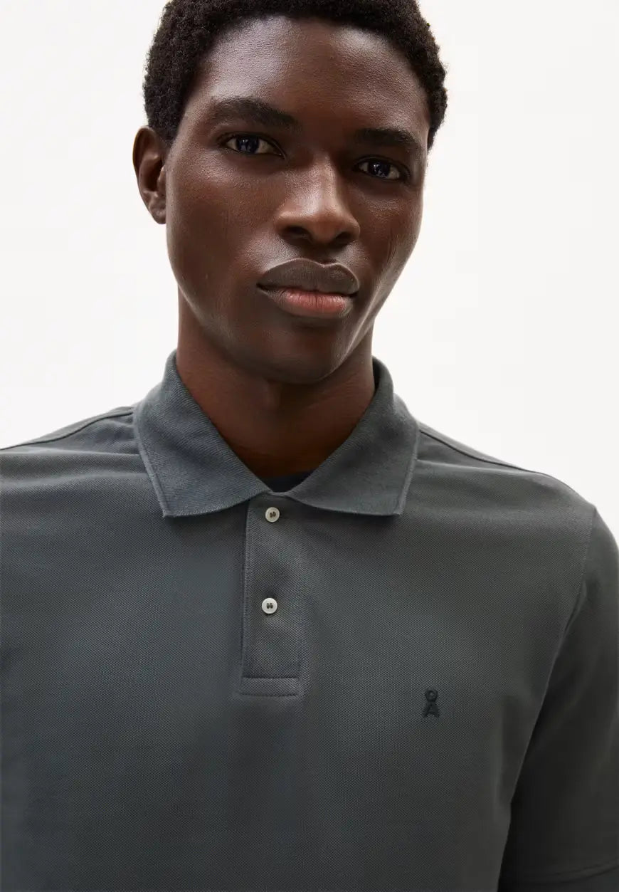 ARMEDANGELS | Polo "MAARIO" - Space Steel