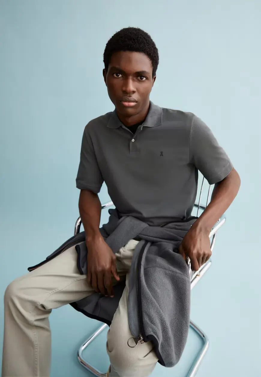 ARMEDANGELS | Polo "MAARIO" - Space Steel