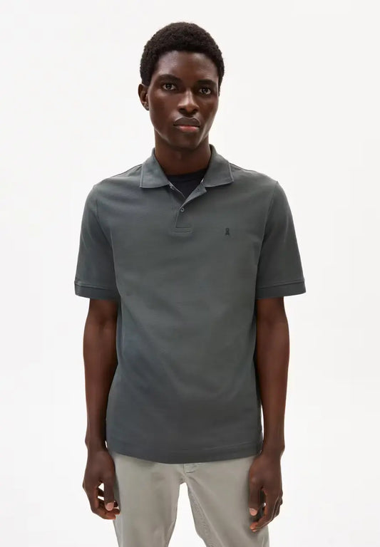 ARMEDANGELS | Polo "MAARIO" - Space Steel