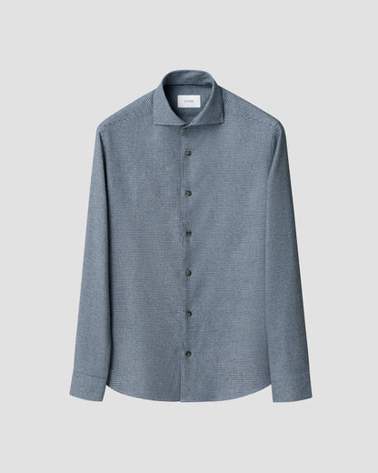 ETON | Chemise en flanelle à motif pied-de-poule - Bleu