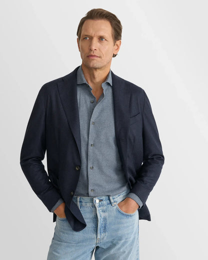 ETON | Chemise en flanelle à motif pied-de-poule - Bleu