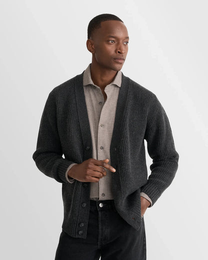 ETON | Chemise en flanelle à motif pied-de-poule - Taupe/Gris
