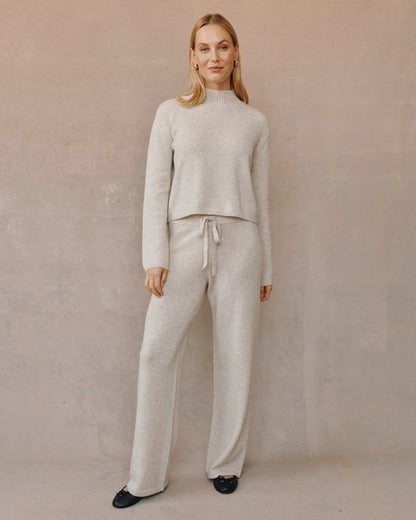 Bella Dahl |  Pull à col montant - Ivoire avoine