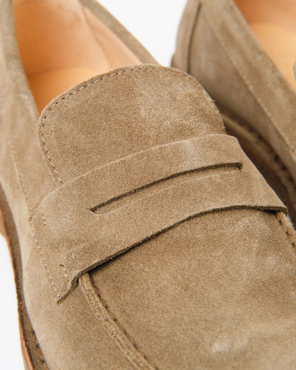 Astorflex | Mocassins en daim ''Mokaflex'' - Écru