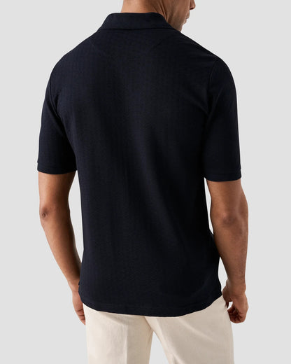 Eton | Polo en jacquard - Marine