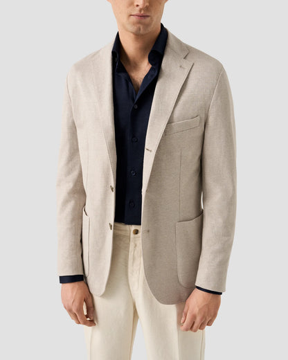 Eton | La chemise en jersey Filo di Scozia - Bleu