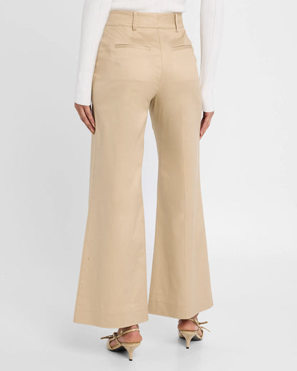 Géneration love | Pantalon "RAYNE" Gabardine- Taupe