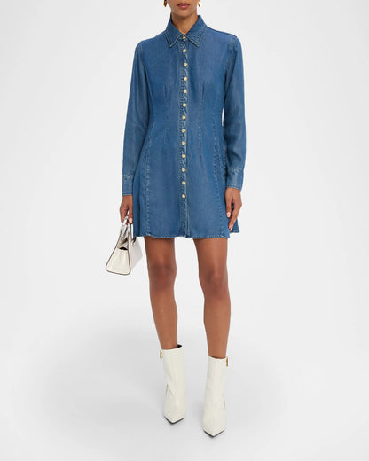 Generation Love | Robe "Clemente" en tencel - Denim