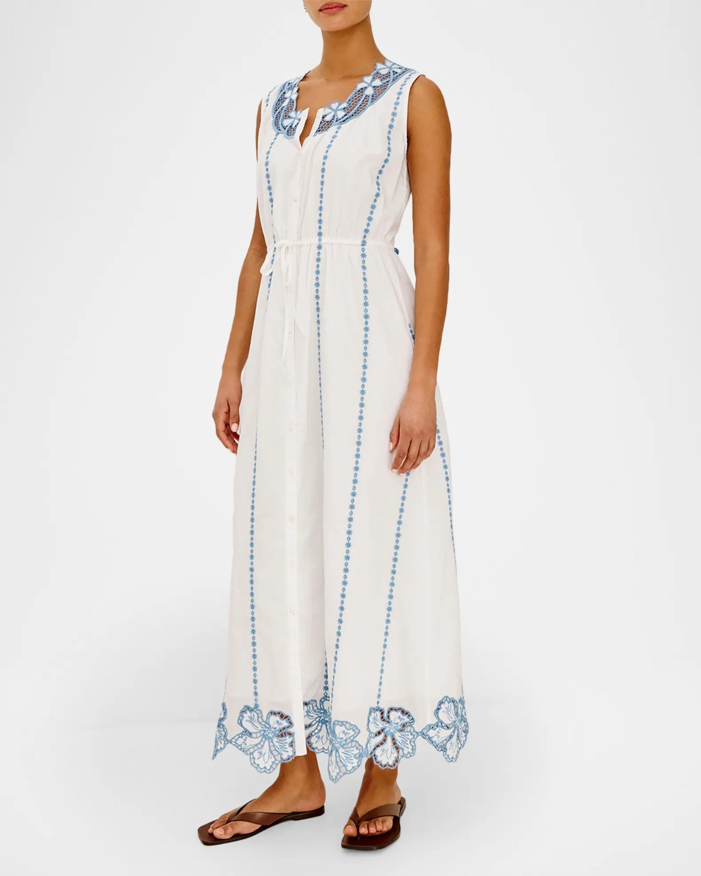Rails | La chemise "Lorina"- Blanc et bleu