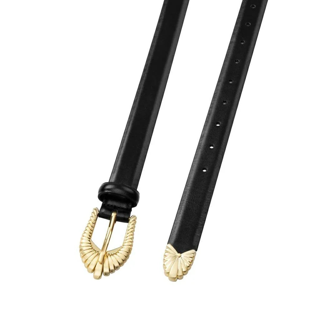 SANCIA | ceinture en cuir ''Zolna'' - Noir