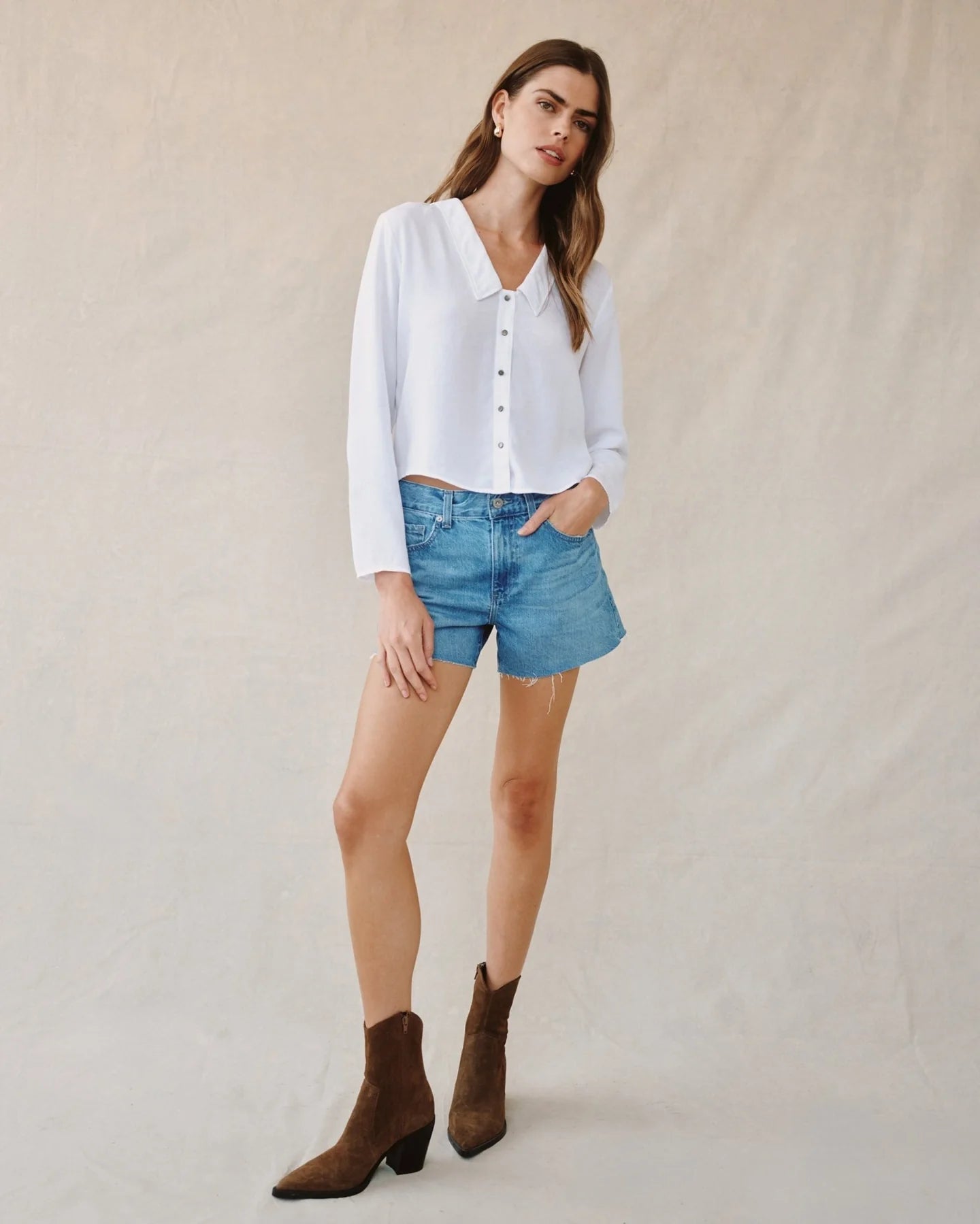 Bella Dahl | Chemise ¨Puritan¨| Blanche