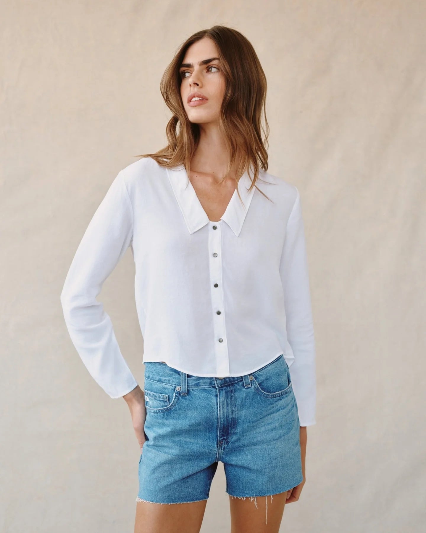 Bella Dahl | Chemise ¨Puritan¨| Blanche