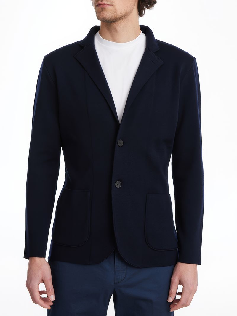 Emanuel Berg | Gilet en laine mérinos Premium  - Marine