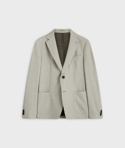 Pal Zileri | Veston en jersey imprimé à chevrons - Naturel