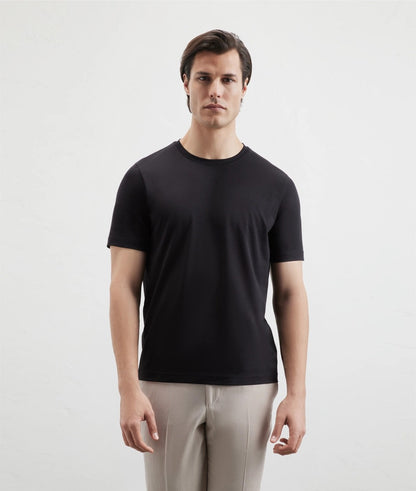 Pal Zileri | T-shirt ''Effortless'' en coton et lyocell - Noir