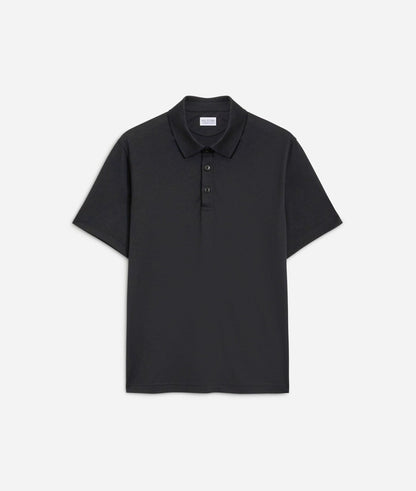 Pal Zileri | Polo en jersey de coton et lyocell - Noir