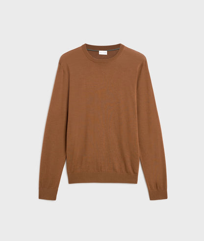 Pal Zileri | Pull à manches longues et col rond en laine - Marron