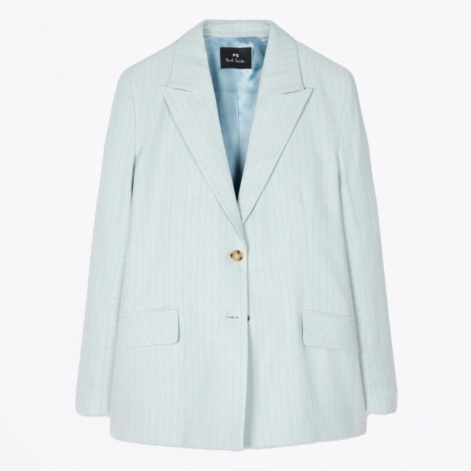 Paul smith | Veste en coton et lin - Bleu pâle