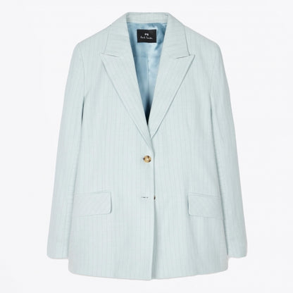 Paul smith | Veste en coton et lin - Bleu pâle