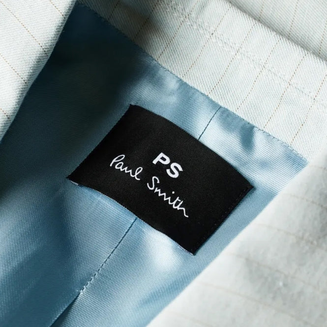 Paul smith | Veste en coton et lin - Bleu pâle