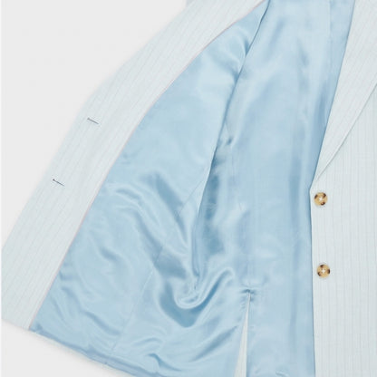 Paul smith | Veste en coton et lin - Bleu pâle