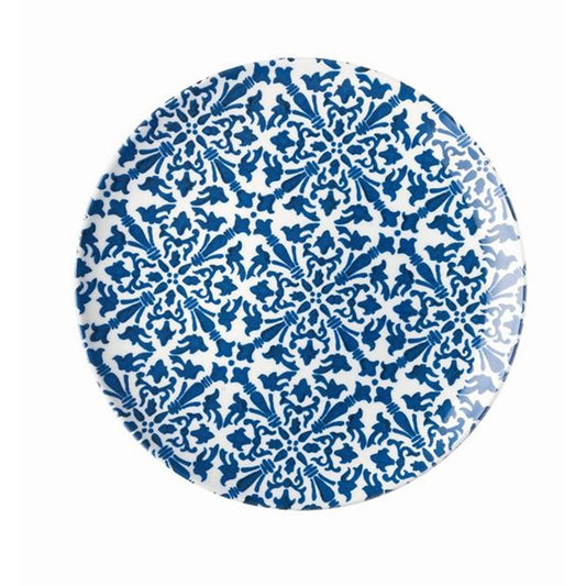 GUZZINI |   ASSIETTES BLEU A MOTIF - "LE MAIOLICHE TIFFANY"