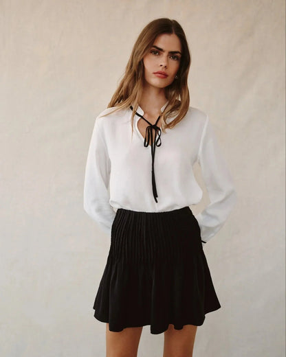 Bella Dahl | Jupe ¨Pintuck¨| Noir