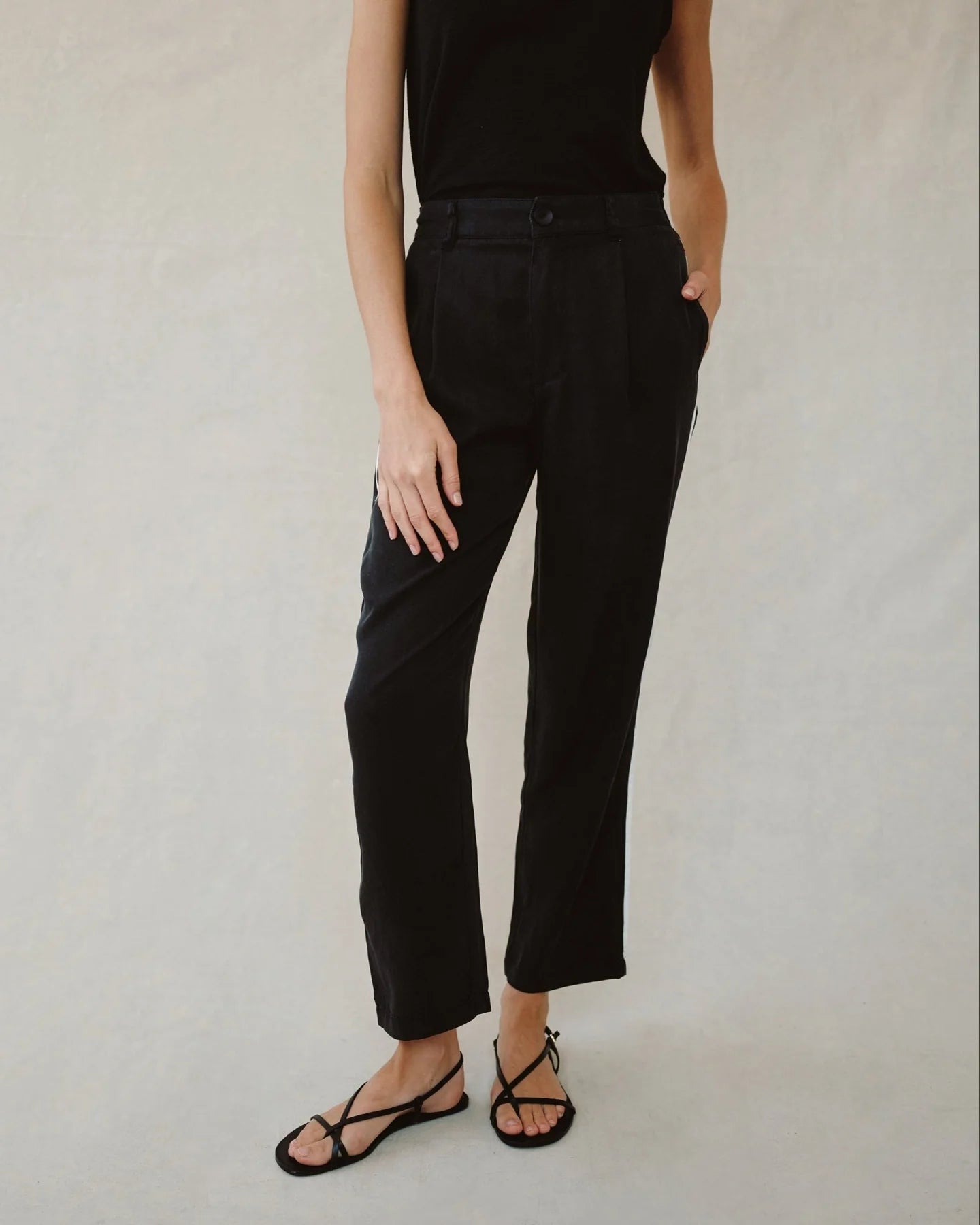 Bella Dahl | Pantalon ¨Piped¨| Noir