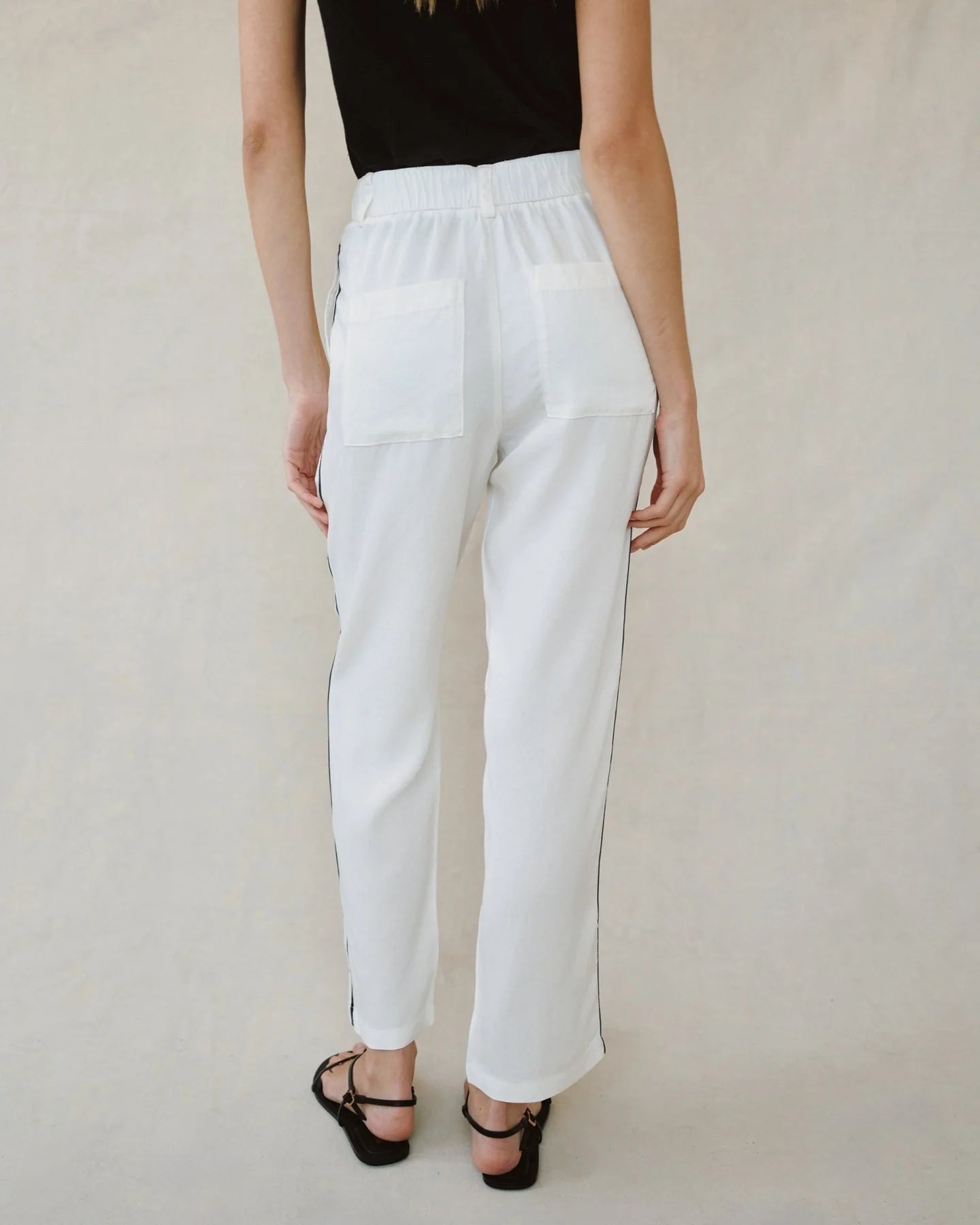 Bella Dahl | Pantalon ¨Piped¨| Blanc