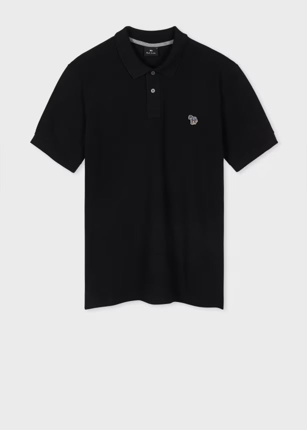 Paul smith | Polo en coton piqué avec logo zèbre - Noir