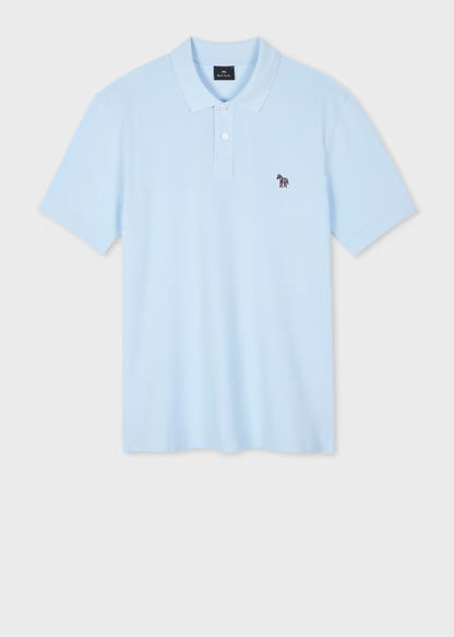 Paul smith | Polo en coton piqué avec logo zèbre - Bleu pâle