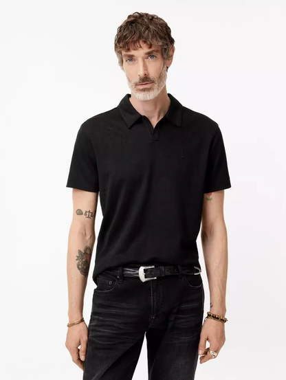 John Varvatos | Polo ''Hugue'' jacauart texture - Noir